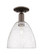 Arcadia One Light Semi-Flush Mount in Oil Rubbed Bronze (405|716-1C-OB-GBD-94)