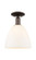 Arcadia One Light Semi-Flush Mount in Oil Rubbed Bronze (405|716-1C-OB-GBD-91)