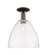 Arcadia One Light Semi-Flush Mount in Oil Rubbed Bronze (405|716-1C-OB-GBD-122)