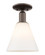 Arcadia One Light Semi-Flush Mount in Oil Rubbed Bronze (405|716-1C-OB-GBC-81)