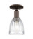 Arcadia One Light Semi-Flush Mount in Oil Rubbed Bronze (405|716-1C-OB-G442)