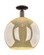 Arcadia One Light Semi-Flush Mount in Oil Rubbed Bronze (405|716-1C-OB-G128-14)