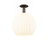 Arcadia One Light Semi-Flush Mount in Oil Rubbed Bronze (405|716-1C-OB-G1217-14WV)