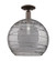 Arcadia One Light Semi-Flush Mount in Oil Rubbed Bronze (405|716-1C-OB-G1213-14SM)