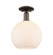 Arcadia One Light Semi-Flush Mount in Oil Rubbed Bronze (405|716-1C-OB-G121-10)
