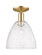 Arcadia One Light Semi-Flush Mount in Champagne Bronze (405|716-1C-CB-GBD-94)