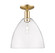 Arcadia One Light Semi-Flush Mount in Champagne Bronze (405|716-1C-CB-GBD-122)