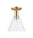 Arcadia One Light Semi-Flush Mount in Champagne Bronze (405|716-1C-CB-GBC-82)