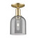 Arcadia One Light Semi-Flush Mount in Champagne Bronze (405|716-1C-CB-G558-6SM)