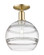 Arcadia One Light Semi-Flush Mount in Champagne Bronze (405|716-1C-CB-G556-10CL)