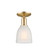 Arcadia One Light Semi-Flush Mount in Champagne Bronze (405|716-1C-CB-G441)