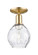 Arcadia One Light Semi-Flush Mount in Champagne Bronze (405|716-1C-CB-G362)