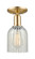 Arcadia One Light Semi-Flush Mount in Champagne Bronze (405|716-1C-CB-G2511)