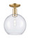 Arcadia One Light Semi-Flush Mount in Champagne Bronze (405|716-1C-CB-G124-10)