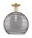 Arcadia One Light Semi-Flush Mount in Champagne Bronze (405|716-1C-CB-G1213-14SM)