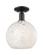 Arcadia One Light Semi-Flush Mount in Matte Black (405|716-1C-BK-G1216-10WM)