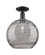 Arcadia One Light Semi-Flush Mount in Matte Black (405|716-1C-BK-G1213-12SM)