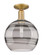 Arcadia One Light Semi-Flush Mount in Brushed Brass (405|716-1C-BB-G556-10SM)
