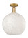 Arcadia One Light Semi-Flush Mount in Brushed Brass (405|716-1C-BB-G1216-12WM)