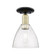 Arcadia One Light Semi-Flush Mount in Black Antique Brass (405|716-1C-BAB-GBD-754)