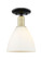 Arcadia One Light Semi-Flush Mount in Black Antique Brass (405|716-1C-BAB-GBD-751)