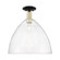Arcadia One Light Semi-Flush Mount in Black Antique Brass (405|716-1C-BAB-GBD-164)