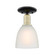 Arcadia One Light Semi-Flush Mount in Black Antique Brass (405|716-1C-BAB-G381)