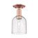 Arcadia One Light Semi-Flush Mount in Antique Copper (405|716-1C-AC-G558-6SDY)