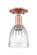 Arcadia One Light Semi-Flush Mount in Antique Copper (405|716-1C-AC-G442)
