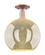 Arcadia One Light Semi-Flush Mount in Antique Copper (405|716-1C-AC-G128-12)