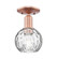 Arcadia One Light Semi-Flush Mount in Antique Copper (405|716-1C-AC-G1215-6)
