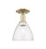 Arcadia One Light Semi-Flush Mount in Antique Brass (405|716-1C-AB-GBD-754)