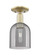 Arcadia One Light Semi-Flush Mount in Antique Brass (405|716-1C-AB-G558-6SM)