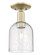 Arcadia One Light Semi-Flush Mount in Antique Brass (405|716-1C-AB-G558-6SDY)