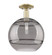 Arcadia One Light Semi-Flush Mount in Antique Brass (405|716-1C-AB-G556-12SM)