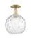 Arcadia One Light Semi-Flush Mount in Antique Brass (405|716-1C-AB-G1215-10)