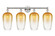Edison Four Light Bath Vanity in Polished Nickel (405|616-4W-PN-G484-7AM)