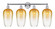 Edison Four Light Bath Vanity in Polished Chrome (405|616-4W-PC-G484-7AM)