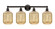 Edison Four Light Bath Vanity in Oil Rubbed Bronze (405|616-4W-OB-G460-7ME)