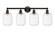 Edison Four Light Bath Vanity in Oil Rubbed Bronze (405|616-4W-OB-G460-7CL)