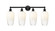 Edison Four Light Bath Vanity in Matte Black (405|616-4W-BK-G484-7OP)