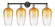 Edison Four Light Bath Vanity in Black Antique Brass (405|616-4W-BAB-G484-7AM)