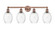 Edison Four Light Bath Vanity in Antique Copper (405|616-4W-AC-G459-6CL)