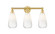 Edison Three Light Bath Vanity in Satin Gold (405|616-3W-SG-G480-6OP)