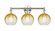 Edison Three Light Bath Vanity in Polished Nickel (405|616-3W-PN-G483-8AM)