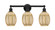 Edison Three Light Bath Vanity in Matte Black (405|616-3W-BK-G459-6ME)