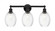 Edison Three Light Bath Vanity in Matte Black (405|616-3W-BK-G459-6CL)