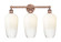 Edison Three Light Bath Vanity in Antique Copper (405|616-3W-AC-G484-7OP)