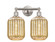 Edison Two Light Bath Vanity in Brushed Satin Nickel (405|616-2W-SN-G460-7ME)