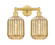 Edison Two Light Bath Vanity in Satin Gold (405|616-2W-SG-G460-7ME)